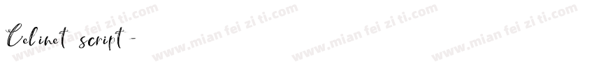 Celinet script字体转换